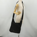 PRADA Shoulder Bag Nylon Black Silver Auth 197886-24