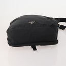 PRADA Shoulder Bag Nylon Black Silver Auth 197886-5