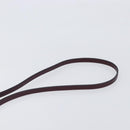 GIVENCHY Chain Shoulder Bag Leather 2way Wine Red Gold Auth 197889A-15