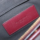GIVENCHY Chain Shoulder Bag Leather 2way Wine Red Gold Auth 197889A-21