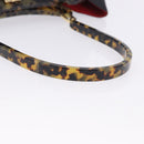 Salvatore Ferragamo Hand Bag Suede Black Gold Auth 197890V-7