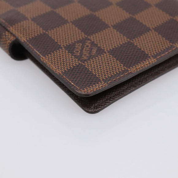 LOUIS VUITTON Damier Ebene Agenda PM Day Planner Cover R20029 LV Auth 197894V
