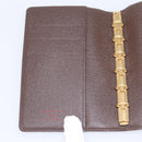 LOUIS VUITTON Damier Ebene Agenda PM Day Planner Cover R20029 LV Auth 197894V-18