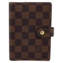 LOUIS VUITTON Damier Ebene Agenda PM Day Planner Cover R20029 LV Auth 197894V-13