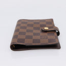 LOUIS VUITTON Damier Ebene Agenda PM Day Planner Cover R20029 LV Auth 197894V-6