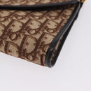 Christian Dior Trotter Canvas Chain Shoulder Bag Beige Gold Auth 197895A-14
