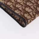 Christian Dior Trotter Canvas Chain Shoulder Bag Beige Gold Auth 197895A-15