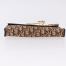 Christian Dior Trotter Canvas Chain Shoulder Bag Beige Gold Auth 197895A-5
