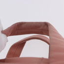 CHANEL Choco Bar Line Mini Boston Bag Leather Pink Silver CC Auth 197897A-8