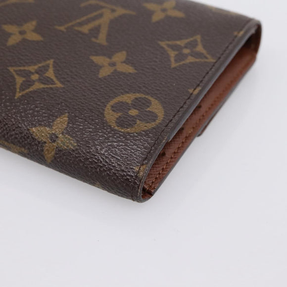LOUIS VUITTON Portefeuille International Long Wallet M61217 LV Auth 197899V