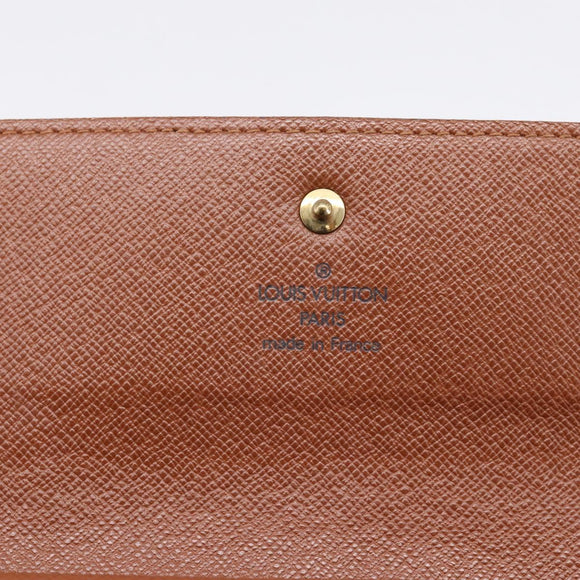 LOUIS VUITTON Portefeuille International Long Wallet M61217 LV Auth 197899V