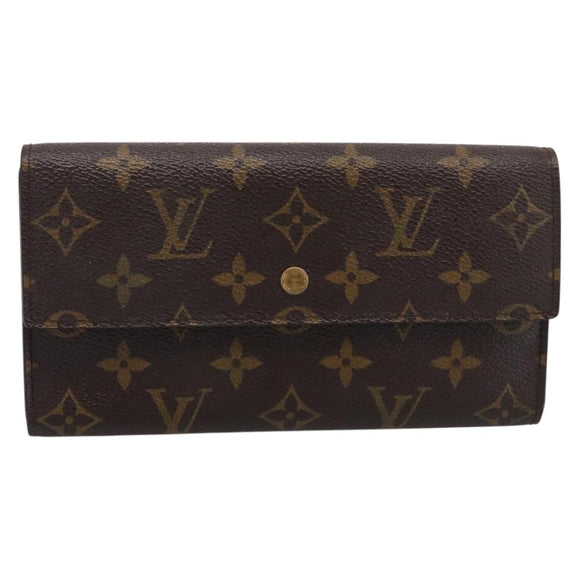 LOUIS VUITTON Portefeuille International Long Wallet M61217 LV Auth 197899V