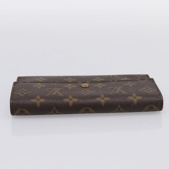 LOUIS VUITTON Portefeuille International Long Wallet M61217 LV Auth 197899V