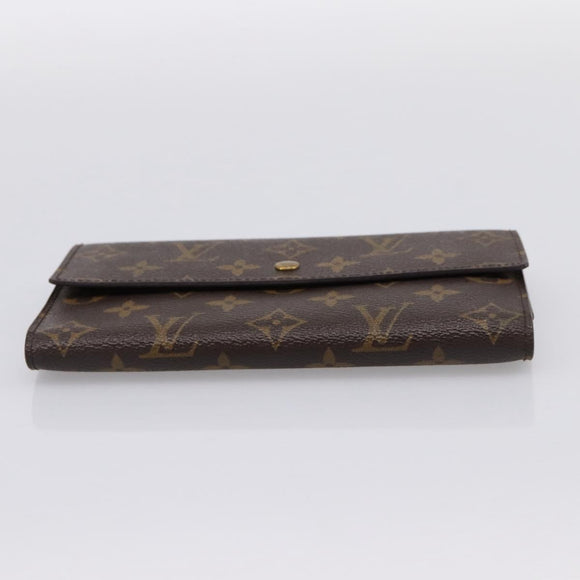 LOUIS VUITTON Portefeuille International Long Wallet M61217 LV Auth 197899V