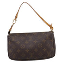 LOUIS VUITTON Monogram Pochette Accessoires Pouch M51980 LV Auth 197900A-2