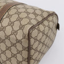 GUCCI GG Supreme Web Sherry Line Hand Bag PVC Beige Gold 40 02 007 Auth 197903-15
