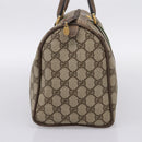 GUCCI GG Supreme Web Sherry Line Hand Bag PVC Beige Gold 40 02 007 Auth 197903-3