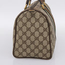 GUCCI GG Supreme Web Sherry Line Hand Bag PVC Beige Gold 40 02 007 Auth 197903-4