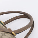 GUCCI GG Supreme Web Sherry Line Hand Bag PVC Beige Gold 40 02 007 Auth 197903-8