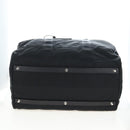 PRADA Boston Bag Nylon 2way Black Silver Auth 197909V-5