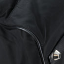 PRADA Boston Bag Nylon 2way Black Silver Auth 197909V-21