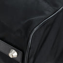 PRADA Boston Bag Nylon 2way Black Silver Auth 197909V-22