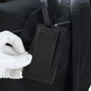 PRADA Boston Bag Nylon 2way Black Silver Auth 197909V-23