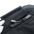 PRADA Boston Bag Nylon 2way Black Silver Auth 197909V-27
