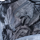 PRADA Boston Bag Nylon 2way Black Silver Auth 197909V-33