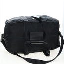 PRADA Boston Bag Nylon 2way Black Silver Auth 197909V-7