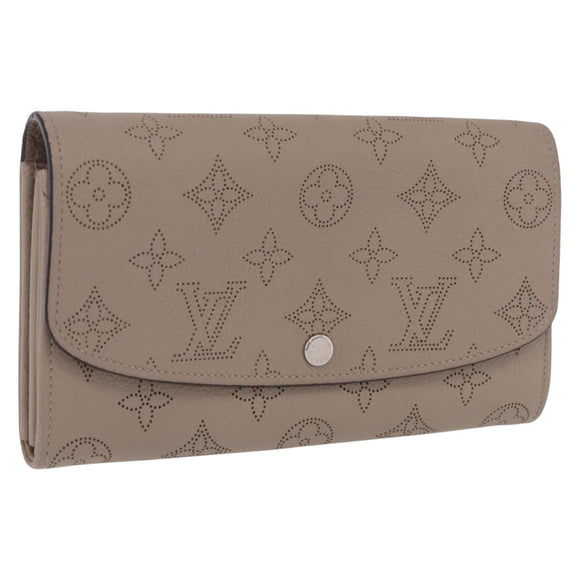 LOUIS VUITTON Mahina Portefeuille Iris Long Wallet Galet M60144 LV Auth 197911M