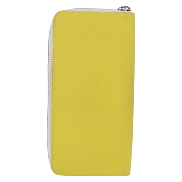 LOUIS VUITTON Monogram Everyday Zippy Wallet Vertical Yellow M80852 Auth 197912M