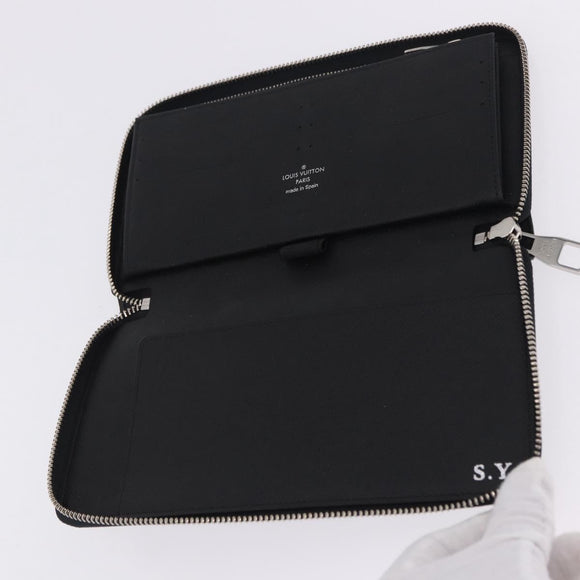 LOUIS VUITTON Damier Graphite Zippy Organizer Long Wallet N63077 LV Auth 197913A