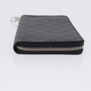 LOUIS VUITTON Damier Graphite Zippy Organizer Long Wallet N63077 LV Auth 197913A-4