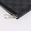LOUIS VUITTON Damier Graphite Zippy Organizer Long Wallet N63077 LV Auth 197913A-9