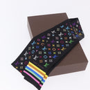LOUIS VUITTON Bando Scarf Silk Multicolor M71992 LV Auth 197914M-12