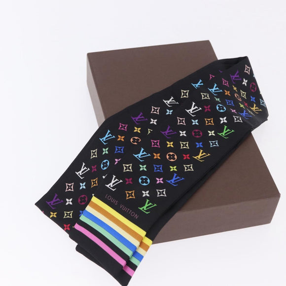 LOUIS VUITTON Bando Scarf Silk Multicolor M71992 LV Auth 197914M