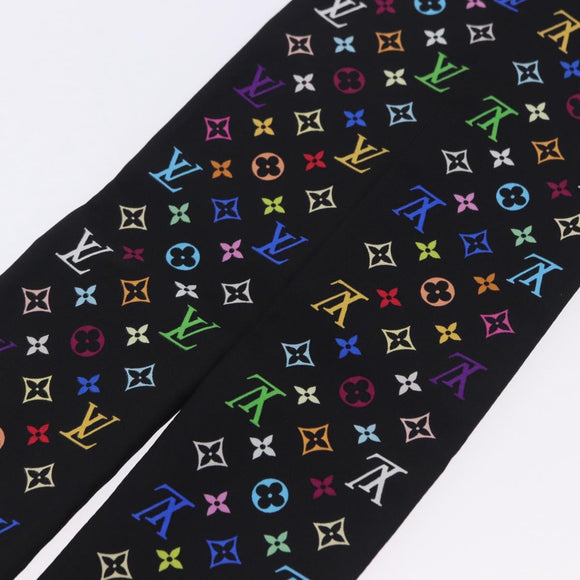 LOUIS VUITTON Bando Scarf Silk Multicolor M71992 LV Auth 197914M