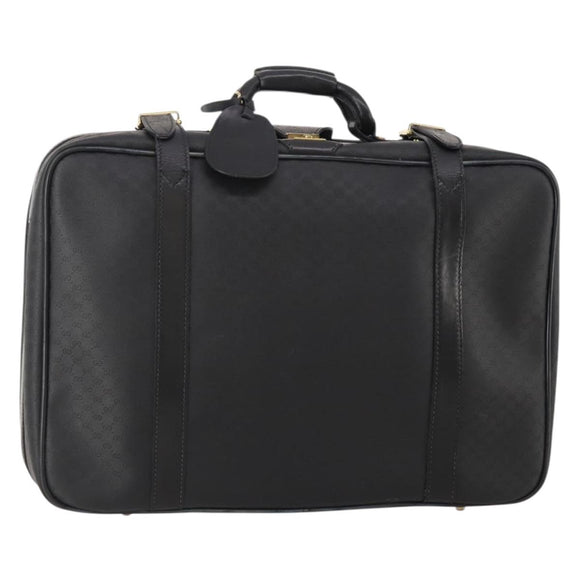 GUCCI Micro GG Supreme Trunk PVC Black Gold 010 123 0520 50 Auth 197916