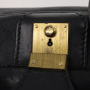 GUCCI Micro GG Supreme Trunk PVC Black Gold 010 123 0520 50 Auth 197916-20