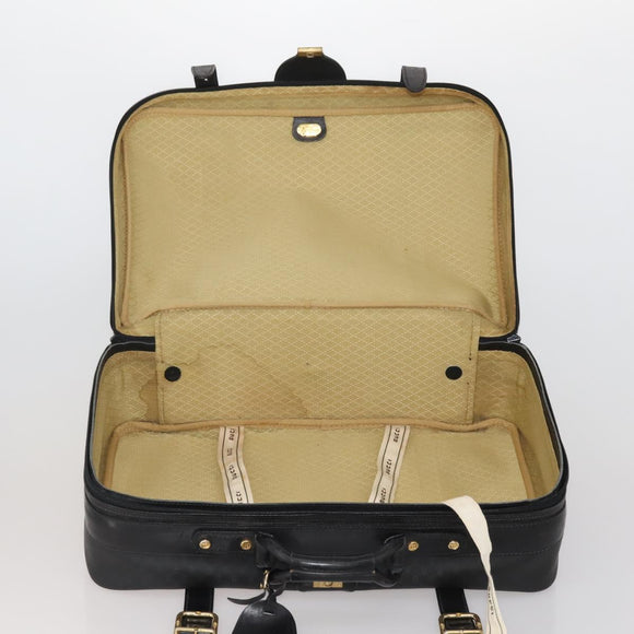 GUCCI Micro GG Supreme Trunk PVC Black Gold 010 123 0520 50 Auth 197916