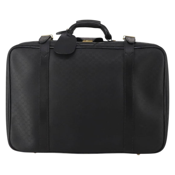 GUCCI Micro GG Supreme Trunk PVC Black Gold 010 123 0520 50 Auth 197916