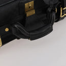 GUCCI Micro GG Supreme Trunk PVC Black Gold 010 123 0520 50 Auth 197916-7