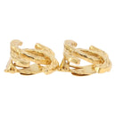 CHANEL Earring Metal Gold Tone CC Auth 197919M-12