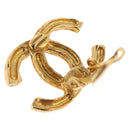 CHANEL Earring Metal Gold Tone CC Auth 197919M-5