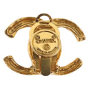 CHANEL Earring Metal Gold Tone CC Auth 197919M-8