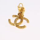 CHANEL Earring Metal Gold Tone CC Auth 197919M-9