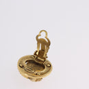 CHANEL Earring Metal Gold Tone CC Auth 197920-10