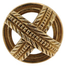 CHANEL Earring Metal Gold Tone CC Auth 197920-2