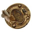 CHANEL Earring Metal Gold Tone CC Auth 197920-4